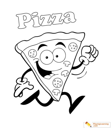 Pizza Coloring Page Free Pizza Coloring Page