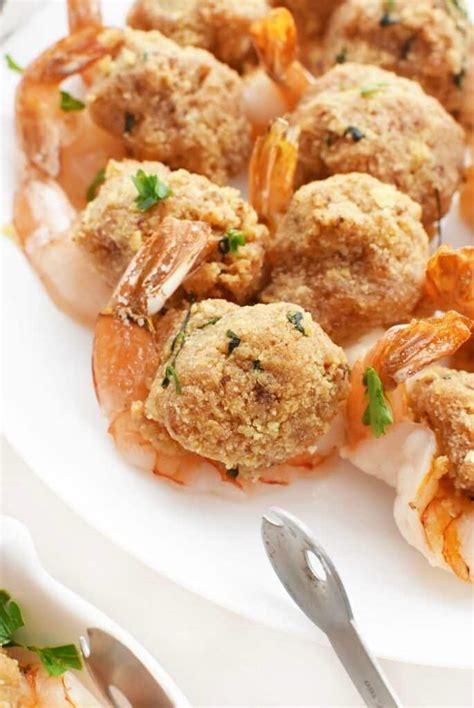 Portuguese Baked Stuffed Shrimp Recipe Sizzling Eats