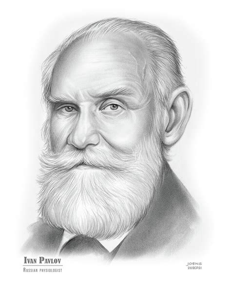 Ivan Pavlov Pencil Drawing By Greg Joens Pixels