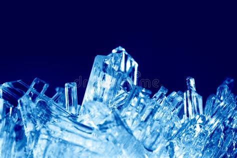 Closeup Of Ice Crystals Stock Photo Image Of Freezing 6886372