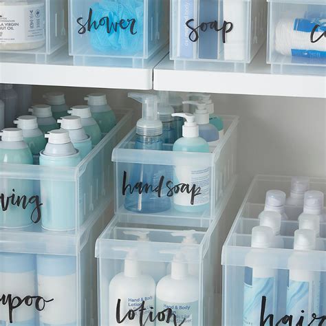 With clean lines and sturdy functionality, our infinity plastic storage boxes with lids are a sleek storage option. Clear Stackable Plastic Storage Bins in 2020 | Stackable ...