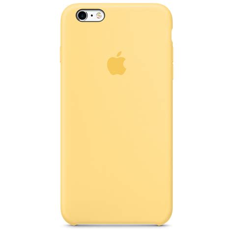 Iphone 6s Plus Silicone Case Yellow Apple Sg