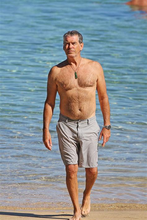 Shirtless Pierce Brosnan And Wife Keely Cant Get Enough Of Each Other In