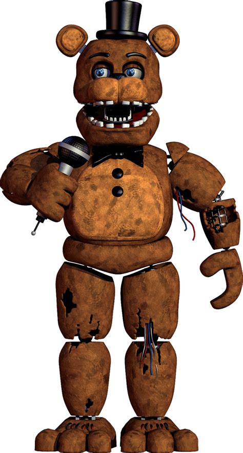 Withered Freddy Rendermodel By Coolioart Fivenightsatfreddys