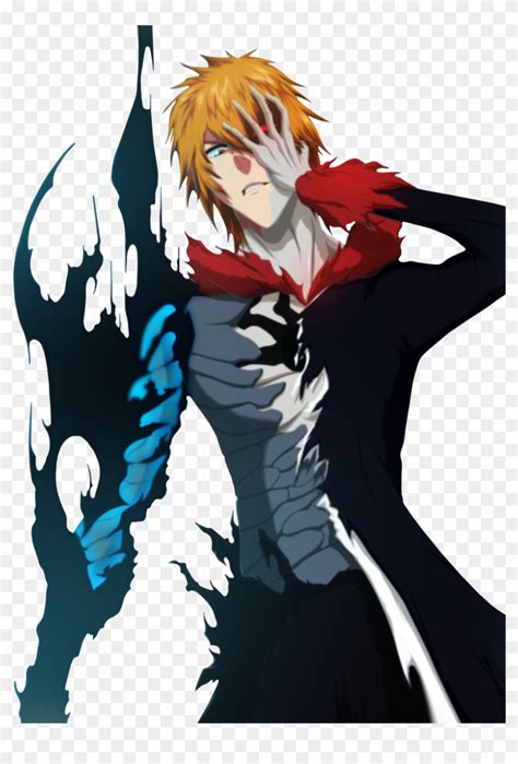 Ichigo Kurosaki Getsuga Tensho Vasto Lord Hollow Bleac Ichigo Render Free Transparent PNG