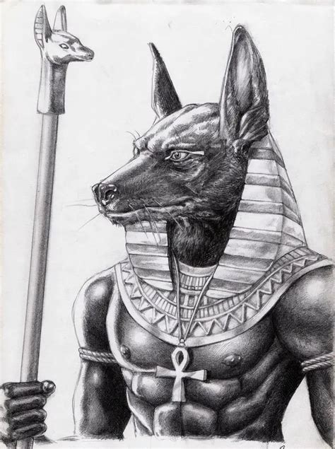 Egyptian God Anubis Auset Aka Osiris Worship Anubis Jobs Funerary Rituals