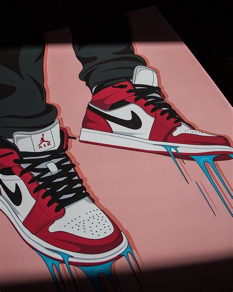 Nike Air Jordan Sneaker Canvas Wall Art Nike Trainer Etsy In