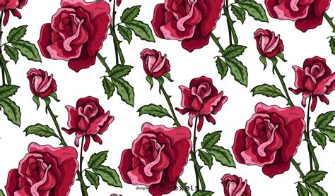 Roses Pattern Vector Download