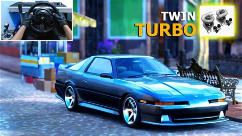 Drifting Toyota Supra Mk3 Twin Turbo Forza Horizon 5 Steering Wheel