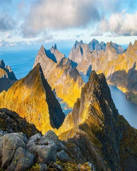 Lofoten Is An Archipelago And A Traditional District In The County Of