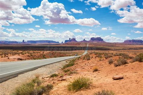 Scenic Road Route 163 To Monument Valley Stock Photo Image Of
