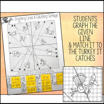 Surrounded by darkness, and a slowly shuffling undead creatures coming in from all angles. Thanksgiving Graphing Lines Activity ~ Slope Intercept Form | TpT