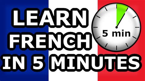 Learn French In 5 Minutes Basic Conversation Phrases And Words Youtube