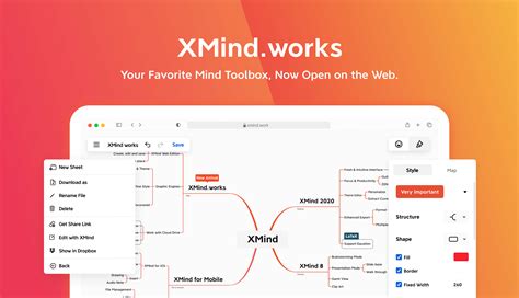 Xmindworks Is The Right Start For Mind Mapping On Web