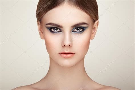 Beautiful Woman Face Stock Photo By ©heckmannoleg 109348344