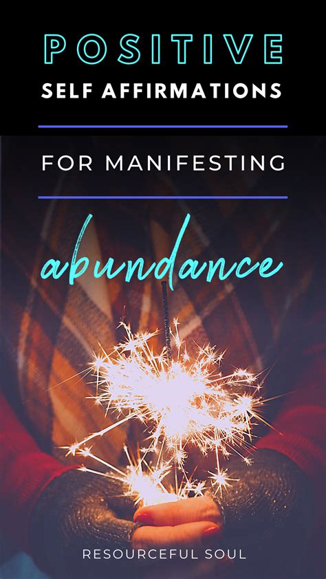 15 Positive Self Affirmations For Abundance Manifesting Resourceful