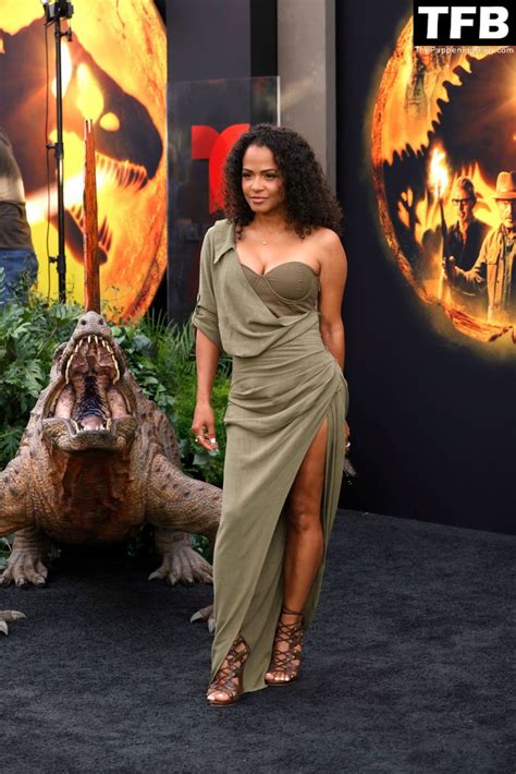 Christina Milian Displays Her Sexy Tits Legs At The Jurassic World Dominion Premiere In