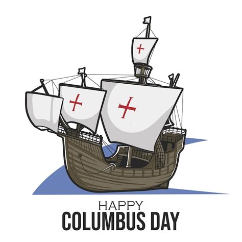 Premium Vector Happy Columbus Day Celebration Vector Illustration