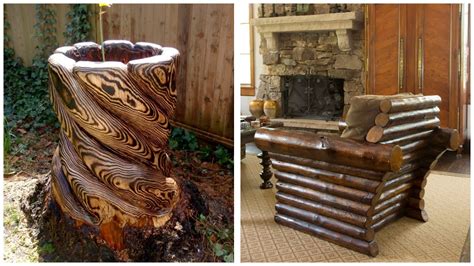 80 Beautiful Ideas From Wooden Logs Rustic Furniture Garden