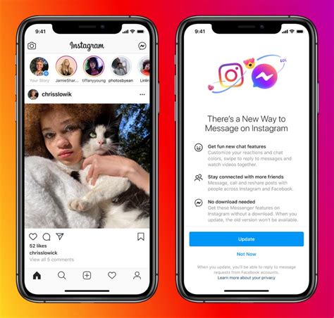 Facebook Brings Messenger Into Instagram Dms Engadget