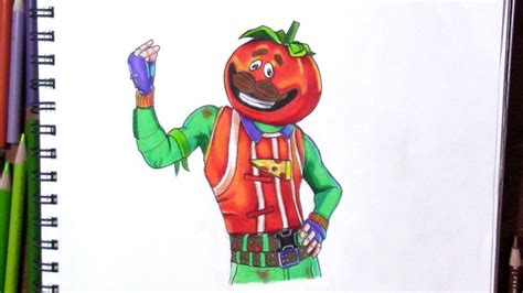 How To Draw Tomato Man From Fortnite Englshbric