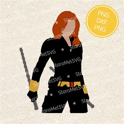 Black Widow Svg Marvel Clipart Avengers Superhero Png Etsy España