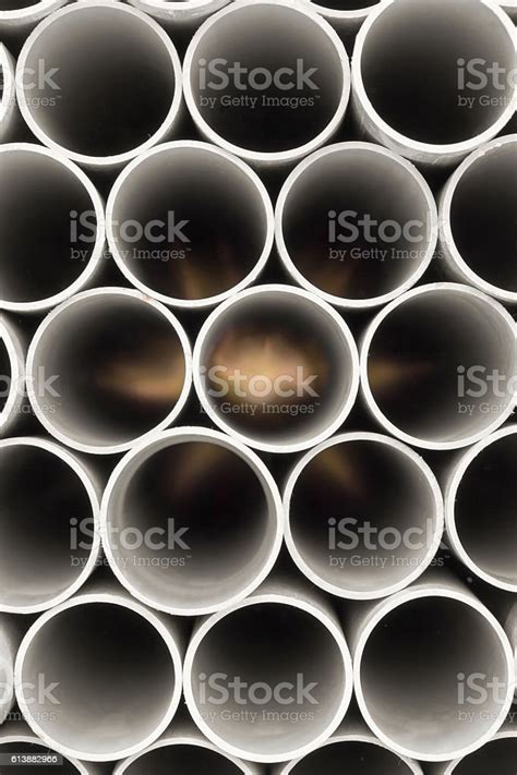 Pvc Pipes Stacked In Warehouse Stock Photo Download Image Now Pvc