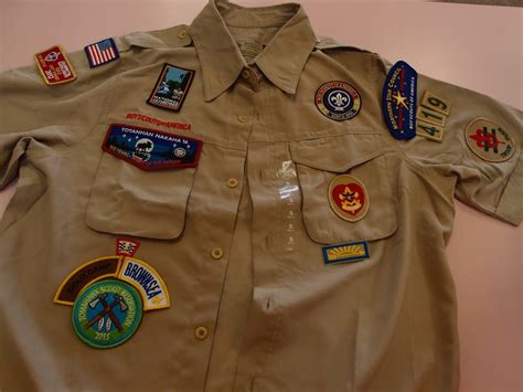 Patches On This Scouts Uniform