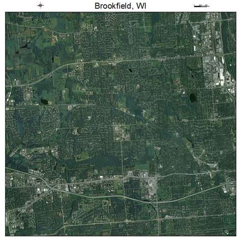Aerial Photography Map Of Brookfield Wi Wisconsin