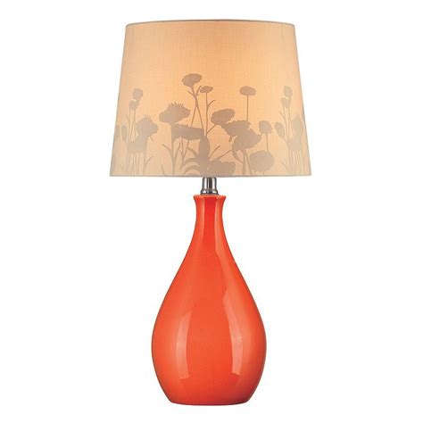 Let The Vibrant Color Of This Edaline Table Lamp Brighten Your Decor