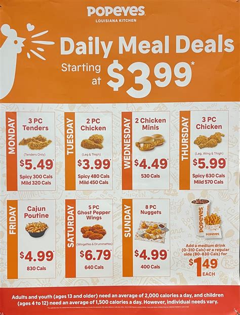 Popeyes Canada Daily Deals And Specials 2023 Popeyes Canada