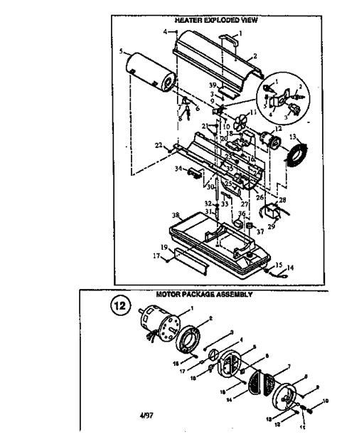 Remington Portable Forced Air Heater Parts Model Rem35a Sears