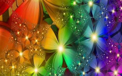 Rainbow Flower Wallpapers Wallpaper Cave