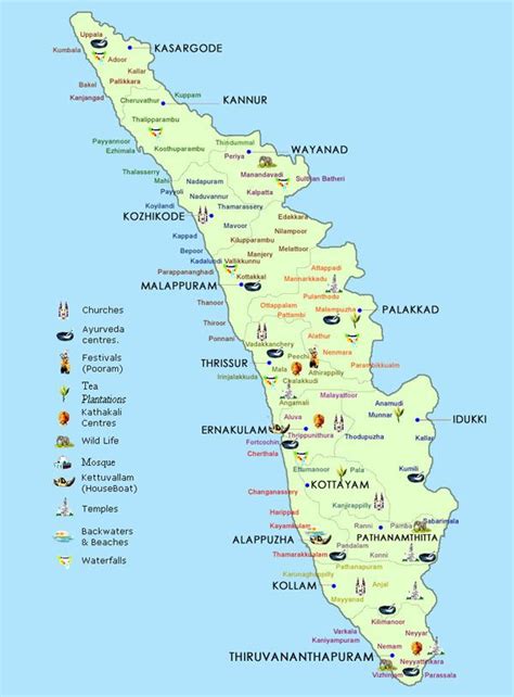 South india tourist map list. 17 Best images about SOUTH INDIA on Pinterest | Kanyakumari, Kovalam and South india