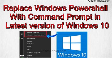 How To Replace Powershell With Command Prompt In Windows 10 Youtube