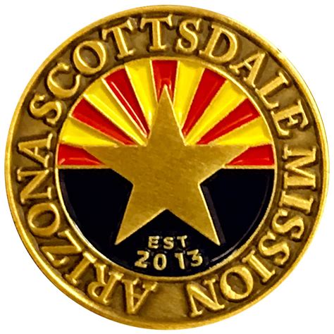 Arizona Scottsdale Commemorative Mission Pin