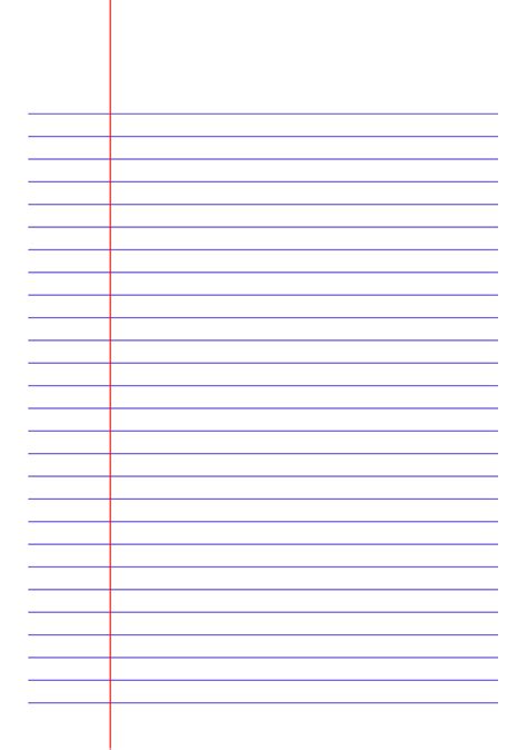 Printable Lined Paper - Jpg And Pdf Templates | Bookbinding - Free