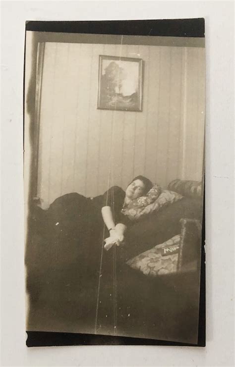 Original Vintage Photograph Her Fainting Couch 1921 Etsy