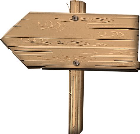 Wood Sign Post Png