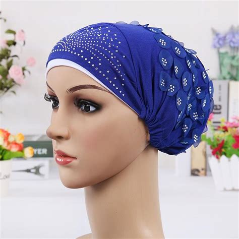 Islamic Scarves Wraps Hijab Caps Womens Muslim Inclusive Cap Crystal