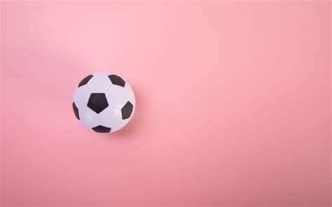 Download Wallpaper 3840x2400 Soccer Ball Football Sports Pink 4k