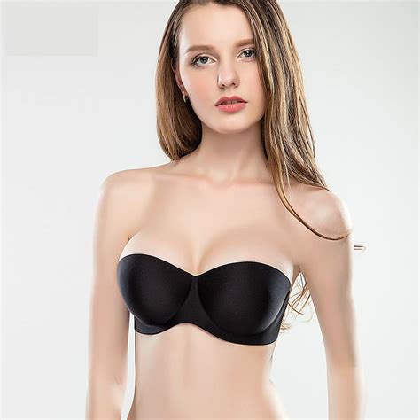 Mozhini Womens Slightly Lined Lift Great Support Strapless Bra Anti