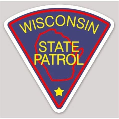 Wisconsin State Patrol Vinyl Sticker At Sticker Shoppe