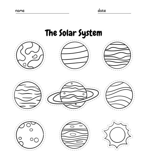 Diagram Solar System Planet Diagram Cutouts Mydiagramonline