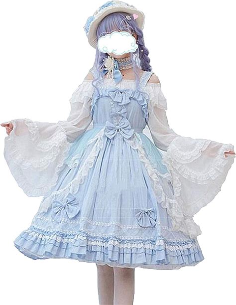 Sweet Lolita Dress Jsk Dress Blue Tea Party Princess Dress Kawaii Japan