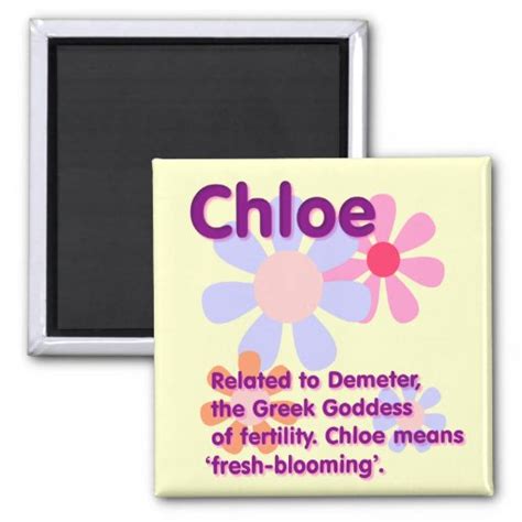 What Your Name Means Chloe Magnet Zazzle