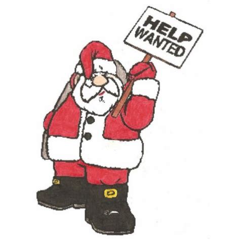Help Wanted Santa Standing Photo Sculpture Zazzle