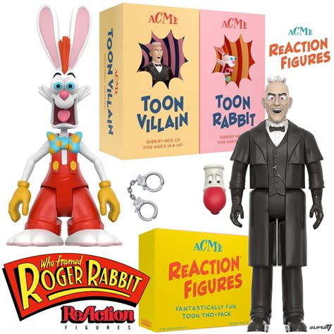 Action Figures Roger Rabbit E Judge Doom ReAction SDCC Blog De Brinquedo