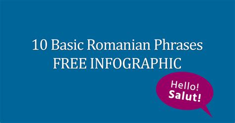 Basic Romanian Phrases FREE Infographic Download Today
