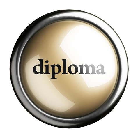 Diploma Word On Isolated Button 6379997 Stock Photo At Vecteezy